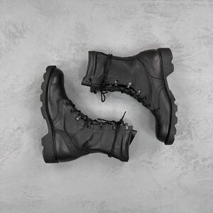 Vintage 1997 US Military Black Leather Army Combat Boots Men's 6R